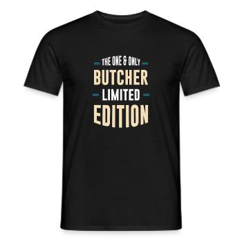 The Only Butcher Limited Edition - Men's T-Shirt - black - Front - AI Model Male 178 light (178cm)