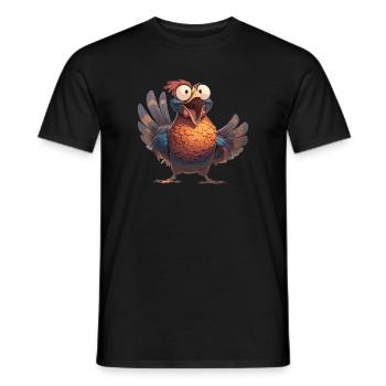Pheasants Pheasant - Men's T-Shirt - black - Front - AI Model Male 178 light (178cm)