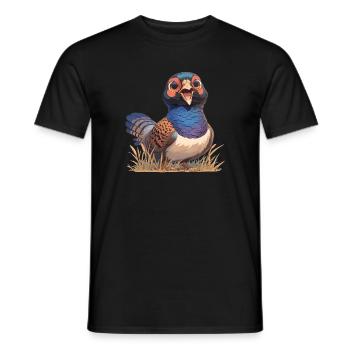 Pheasants Pheasant - Men's T-Shirt - black - Front - AI Model Male 178 light (178cm)