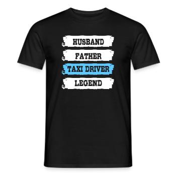 Taxi Chauffeur de taxi - T-shirt homme - noir - Devant - AI Model Male 178 light (178cm)
