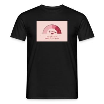 Measure Life in Moments of Love - Männer T-Shirt - Schwarz - Vorne - AI Model Male 178 light (178cm)