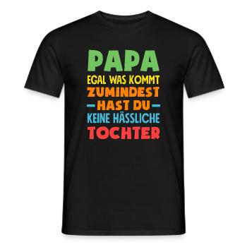 Drôle de cadeau de fête des pères papa bière - T-shirt homme - noir - Devant - AI Model Male 178 light (178cm)