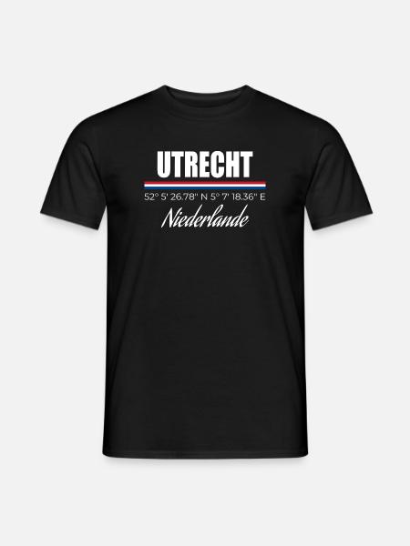 Utrecht - Männer T-Shirt - Schwarz
