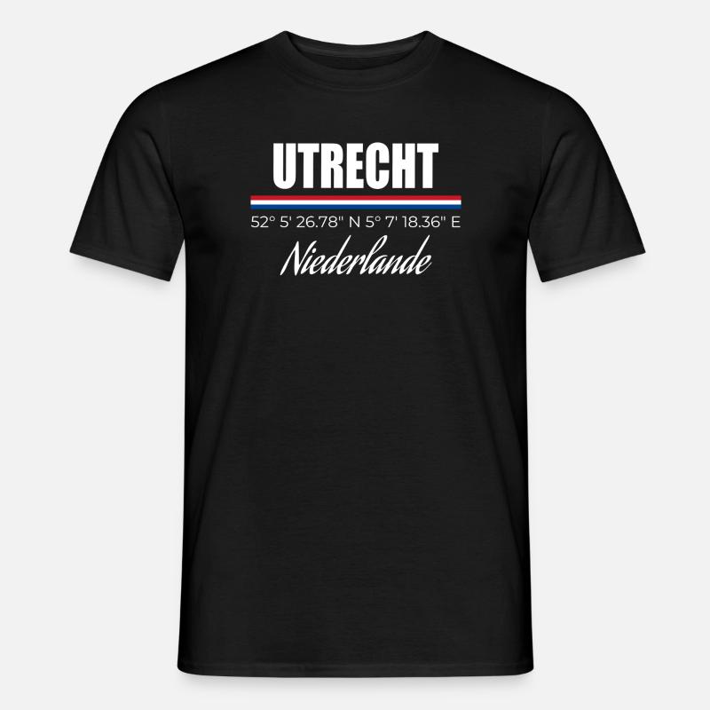Utrecht - Männer T-Shirt - Schwarz