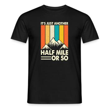 Hiking Hiker Mountaineer Gift - Men's T-Shirt - black - Front - AI Model Male 178 light (178cm)