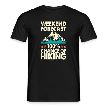 Hiking Hiker Mountaineer Gift - Men's T-Shirt - black - Front - AI Model Male 178 light (178cm)