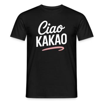 Ciao Cocoa Hot Chocolate Hot Chocolate Goodbye - Men's T-Shirt - black - Front - AI Model Male 178 light (178cm)