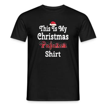 This Is My Christmas Pajama Shirt - Männer T-Shirt - Schwarz - Vorne - AI Model Male 178 light (178cm)