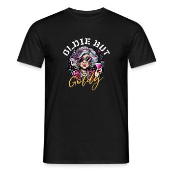 Oldie But Goldy Strong And Stylish - Men's T-Shirt - black - Front - AI Model Male 178 light (178cm)
