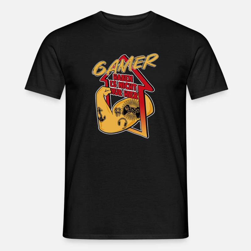 Gaming - Männer T-Shirt - Schwarz