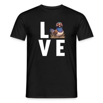 Pheasants Pheasant - Men's T-Shirt - black - Front - AI Model Male 178 light (178cm)