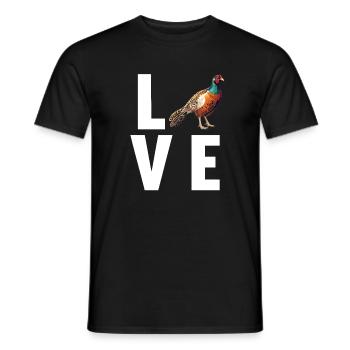 Pheasants Pheasant - Men's T-Shirt - black - Front - AI Model Male 178 light (178cm)