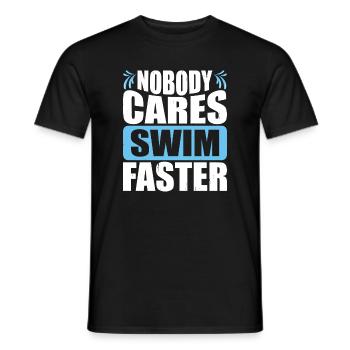 Schwimmen Wassersport Schwimmer Geschenke - Männer T-Shirt - Schwarz - Vorne - AI Model Male 178 light (178cm)