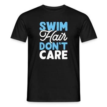 Schwimmen Wassersport Schwimmer Geschenke - Männer T-Shirt - Schwarz - Vorne - AI Model Male 178 light (178cm)