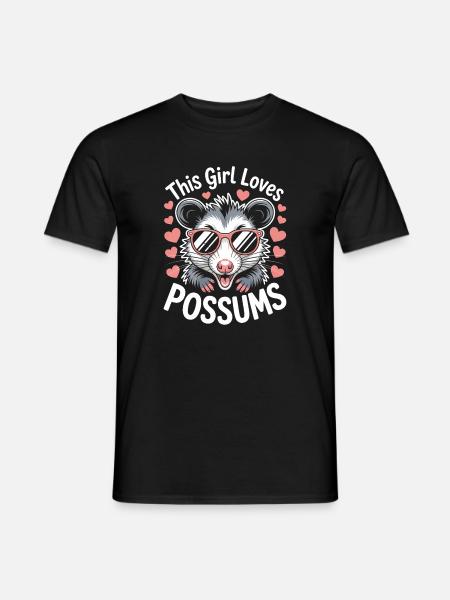 Opossum Spruch Beutelratte Lustig Opossum Geschenk - Männer T-Shirt - Schwarz