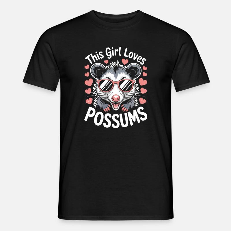Opossum Spruch Beutelratte Lustig Opossum Geschenk - Männer T-Shirt - Schwarz
