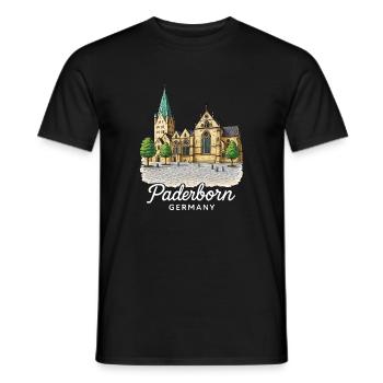 Paderborn - T-shirt homme - noir - Devant - AI Model Male 178 light (178cm)
