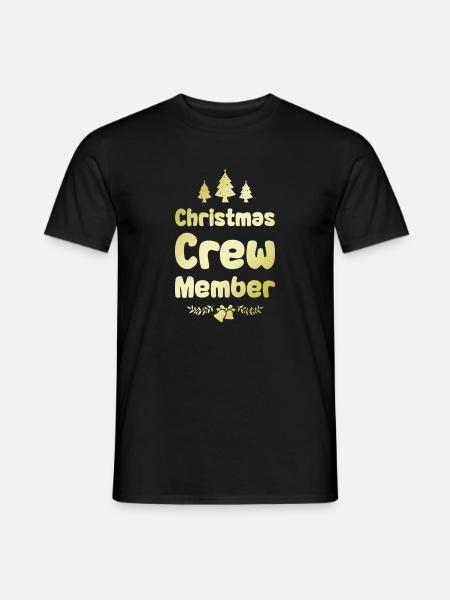 Weihnachten Crew Christmas - Männer T-Shirt - Schwarz