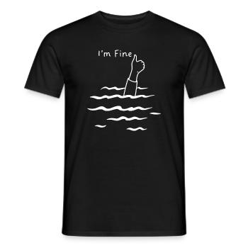 Ich bin feine Laune - Männer T-Shirt - Schwarz - Vorne - AI Model Male 178 light (178cm)
