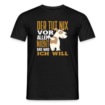 Drôle de Jack Russell Propriétaire Cadeau - T-shirt homme - noir - Devant - AI Model Male 178 light (178cm)