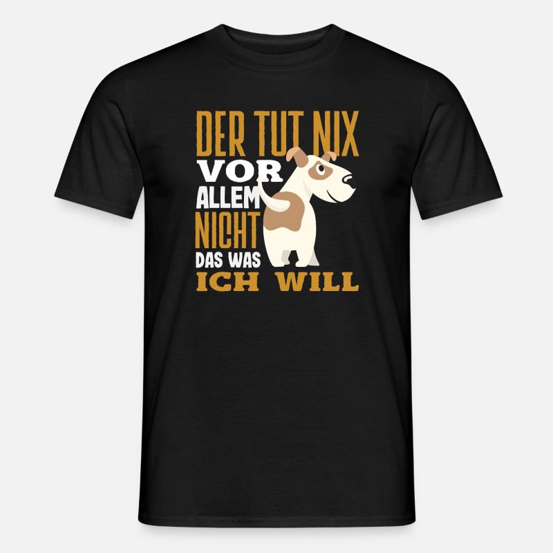 Lustiges Jack Russell Besitzer Geschenk - Männer T-Shirt - Schwarz