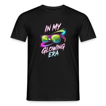 In My Glowing Era Retro Sunglasses - Men's T-Shirt - black - Front - AI Model Male 178 light (178cm)