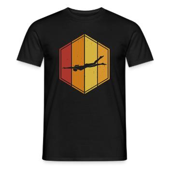 Schwimmen Wassersport Schwimmer Geschenke - Männer T-Shirt - Schwarz - Vorne - AI Model Male 178 light (178cm)