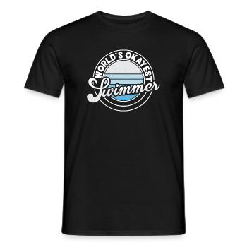 Schwimmen Wassersport Schwimmer Geschenke - Männer T-Shirt - Schwarz - Vorne - AI Model Male 178 light (178cm)