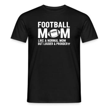 Stolze Lustige Fußball Mama Design Mutter - Männer T-Shirt - Schwarz - Vorne - AI Model Male 178 light (178cm)