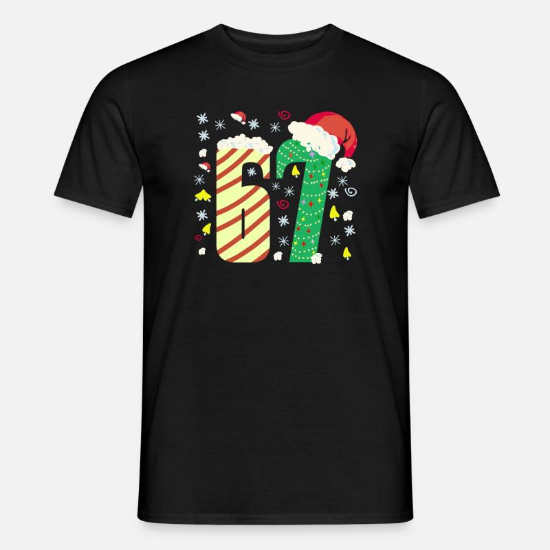 67 Christmas  - Männer T-Shirt - Schwarz