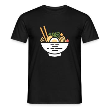 Ramen - Männer T-Shirt - Schwarz - Vorne - AI Model Male 178 light (178cm)