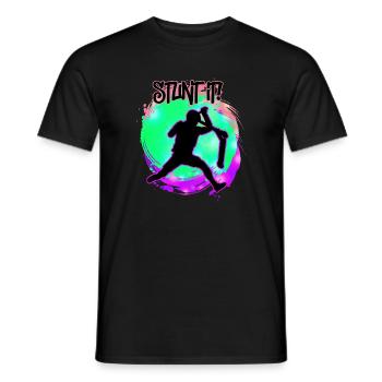 Scooter - Stunt it - Men's T-Shirt - black - Front - AI Model Male 178 light (178cm)