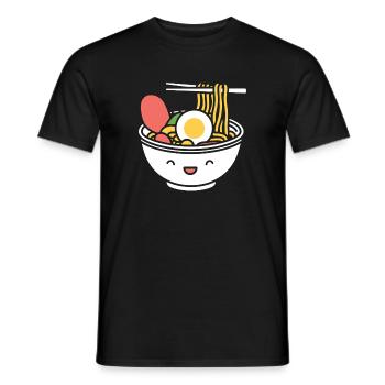 Ramen - Männer T-Shirt - Schwarz - Vorne - AI Model Male 178 light (178cm)