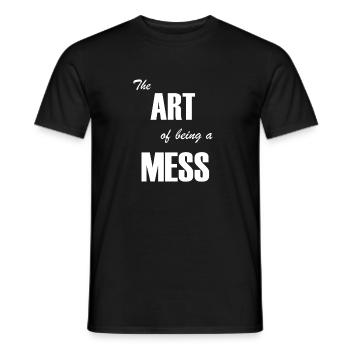 The Art of Being a Mess - Kunt Chaos - Männer T-Shirt - Schwarz - Vorne - AI Model Male 178 light (178cm)