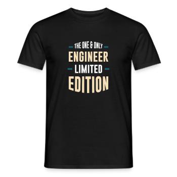 One & Only Engineer Limited Edition - Männer T-Shirt - Schwarz - Vorne - AI Model Male 178 light (178cm)