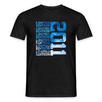 LIMITED EDITION 2011 15 JAHRE 15. GEBURTSTAG - Männer T-Shirt - Schwarz - Vorne - AI Model Male 178 light (178cm)