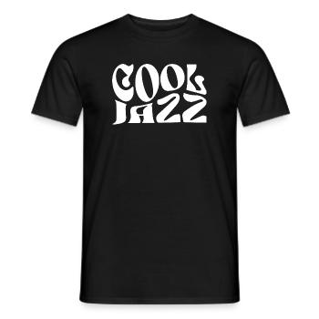 Cool Jazz Vintage-Typografie - Männer T-Shirt - Schwarz - Vorne - AI Model Male 178 light (178cm)