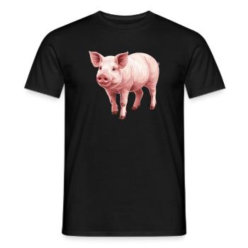 Cochon Cochon - T-shirt homme - noir - Devant - AI Model Male 178 light (178cm)