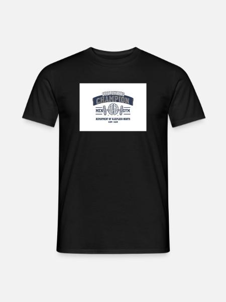 Overthinking Champion Fitnesswitz - Männer T-Shirt - Schwarz