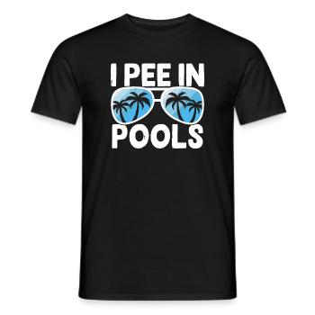 Schwimmen Wassersport Schwimmer Geschenke - Männer T-Shirt - Schwarz - Vorne - AI Model Male 178 light (178cm)