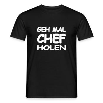 Chef - Männer T-Shirt - Schwarz - Vorne - AI Model Male 178 light (178cm)