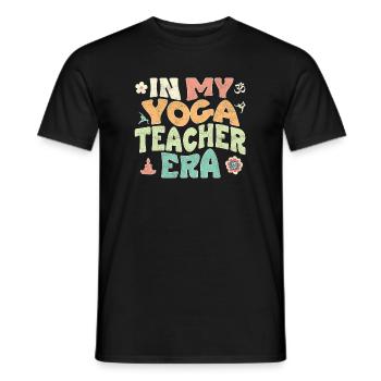 À l’époque de mon professeur de yoga - T-shirt homme - noir - Devant - AI Model Male 178 light (178cm)