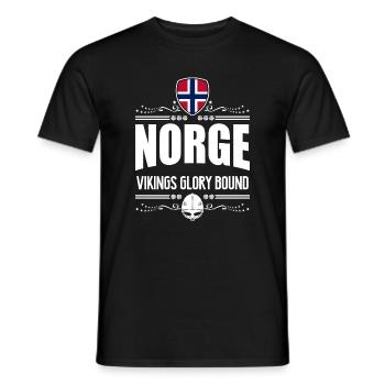 NORVÈGE - NORGE VIKINGS GLORY - T-shirt homme - noir - Devant - AI Model Male 178 light (178cm)