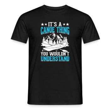 Kayak Kayaker Gifts Water Sports Outfits - Men's T-Shirt - black - Front - AI Model Male 178 light (178cm)