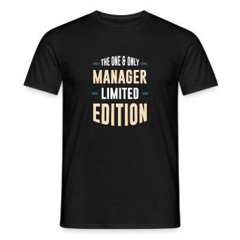 Der Eine Und Einzige Manager Limited Edition - Männer T-Shirt - Schwarz - Vorne - AI Model Male 178 light (178cm)