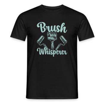 Peintre en bâtiment papa Cadeaux uniques - T-shirt homme - noir - Devant - AI Model Male 178 light (178cm)