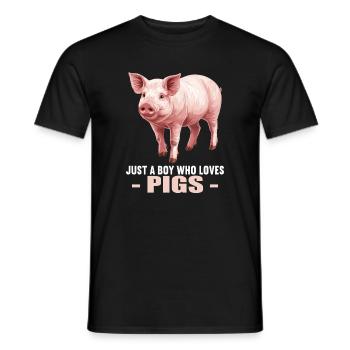 Cochon Cochon - T-shirt homme - noir - Devant - AI Model Male 178 light (178cm)