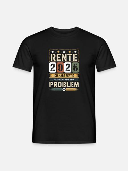 Pension 2026 I'm done - Men's T-Shirt - black