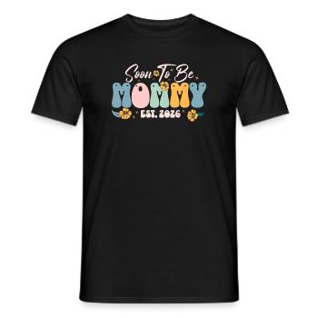 Bald Mama Est 2026 Blumen - Männer T-Shirt - Schwarz - Vorne - AI Model Male 178 light (178cm)