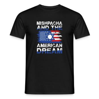 Mishpacha And The American Dream Flag Design - Männer T-Shirt - Schwarz - Vorne - AI Model Male 178 light (178cm)